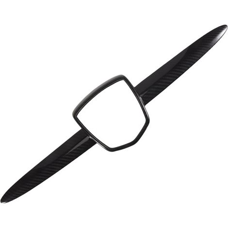 Suitable for 12-23 Abarth 595 695 models: Carbon fiber decorative frame for front emblem, decorative sticker. (1/5)