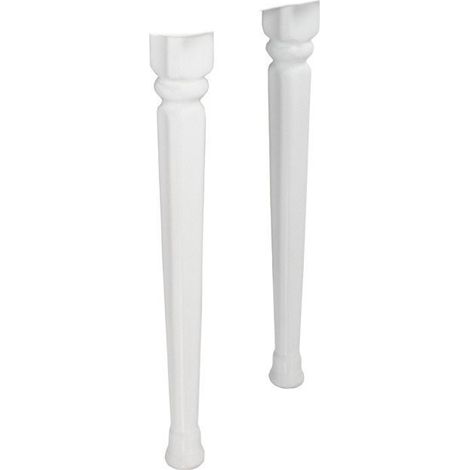 Sapho Antik - Pieds pour lavabo, 2 pièces, blanc KL270
