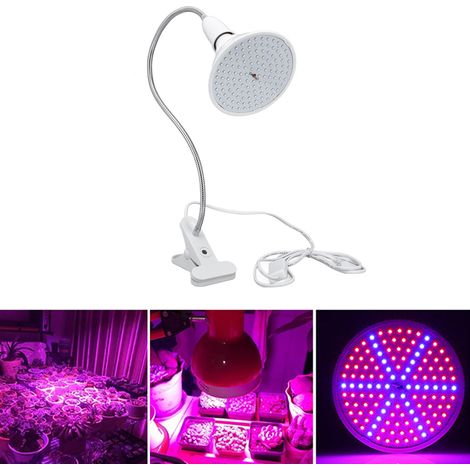 126 LEDs, 8 W, Klemmleuchte für Zimmerpflanzen, Sämlinge und Jungpflanzen – Europäischer Standard 85–265 V (1/5)