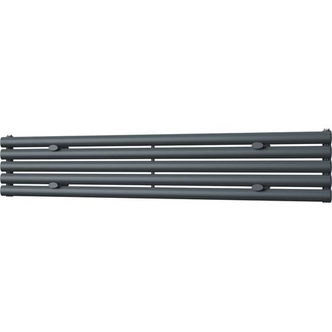 Omeara Axis - Anthracite Horizontal Radiator H290mm x W1600mm Single Panel (1/3)