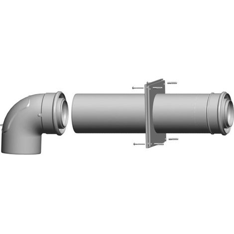 Wolf 2651480 - Connection set DN80/125 35-50kW - White