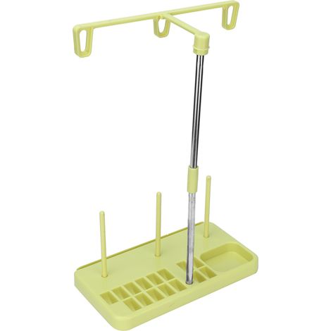 Porte-bobines amovible pour 3 bobines de fil, compatible avec les machines à coudre domestiques (jaune) (1/5)