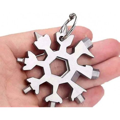 Regali per uomini e donne, utensile multifunzione per fiocchi di neve 18 in 1, regali per uomini per Natale, utensili manuali, fantastici gadget per uomini, regali segreti di Babbo Natale per (1/4)