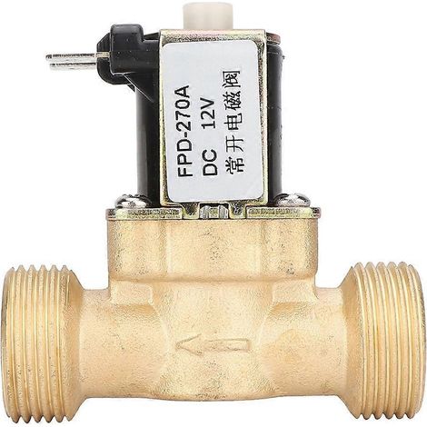 G3/4" Normalerweise offener elektromagnetischer Messing-Magnetventil-Wassereinlassschalter (DC12V)