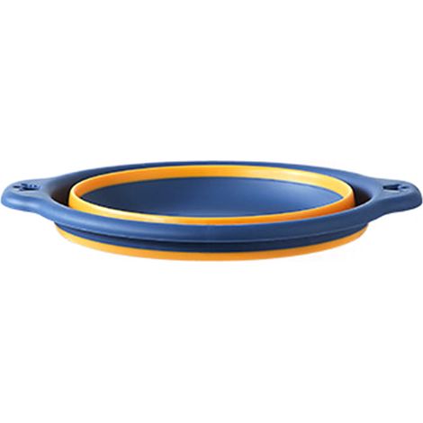 Bac pliable rond en plastique pour vaisselle, cuvette suspendable avec crochet pour évier, camping, caravane et cuisine (1/5)
