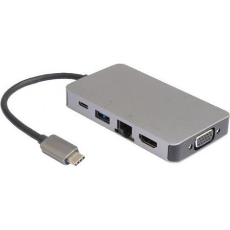 MicroConnect USB-C 2 x USB3.0 A RJ45 HDMI VGA,