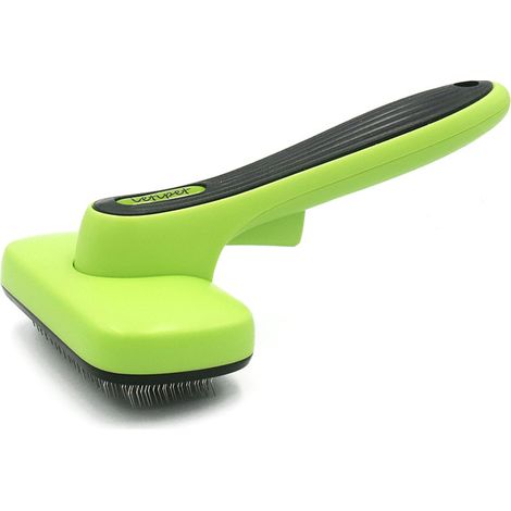 Brosse de Toilettage pour Chien Chat À Poils Longs, Étrille Autonettoyante Professionnelle pour Animaux, Brosse Anti-Noeuds, Râteau de Démêlage, Enlève Les Poils Morts Jusqu'à 95% (1/5)