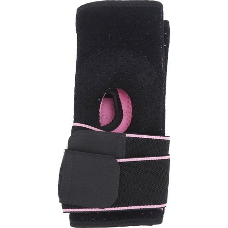 Gaine de compression pour genou, support articulaire sportif course à vélo, bracelet rotulien rose (1/5)