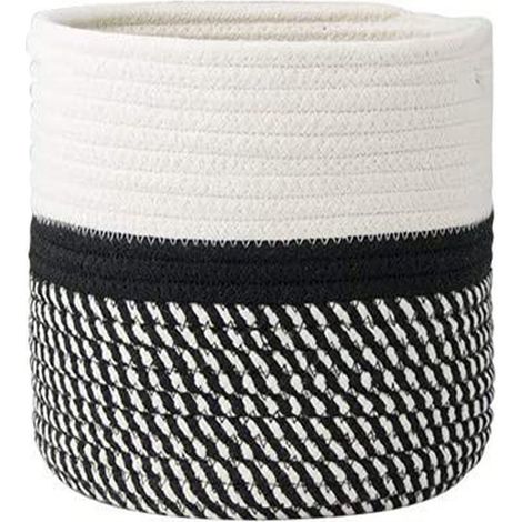 Panier À Plantes - Corde Tressée En Coton - Pour Pots Intérieurs Et Sol - 1 Pièce (1/5)
