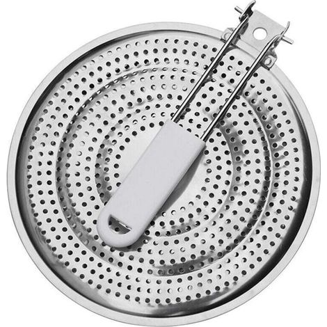 Diffuseur de chaleur en acier inoxydable 21 cm – Pour plaque de cuisson gaz – Répartition optimale de la chaleur – Durable et efficace (1/4)