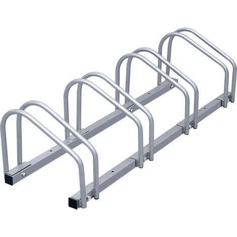 Swanew – Support à vélos pour 4 vélos – Rangement mural et au sol – Acier galvanisé résistant à la corrosion – Compatible pneus jusqu'à 55 mm