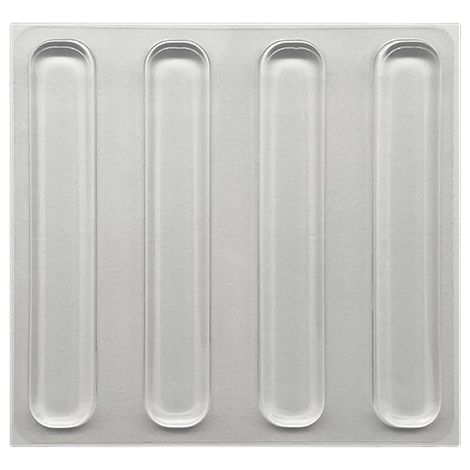 Protectores, almohadillas y alfombrillas antideslizantes de silicona transparente para muebles (6 x 1 x 0,3 cm, 4 unidades por paquete) (1/5)
