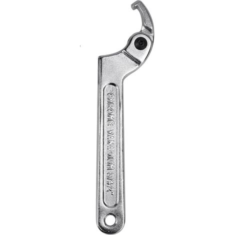 Llave de tuercas ajustable de 19-51 mm, llave de tuercas articulada, llave de tuercas para amortiguador de motocicleta, llave de tuercas ajustable, llave de tuercas para bicicleta, 16,5 x 3,5 x 0,5 cm (1/4)
