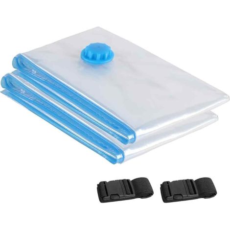 Sacs de rangement réutilisables dotés d'une technologie de compression avancée, sacs de rangement sous vide permettant un gain de place et une réduction de volume de 80 %.-AquaForge