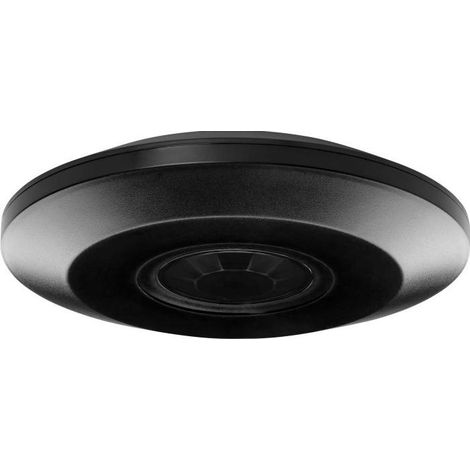Détecteur de mouvement 360 degrés IP20, 2000 W, ultra-plat - 2,5 cm, noir OR-CR-241/B