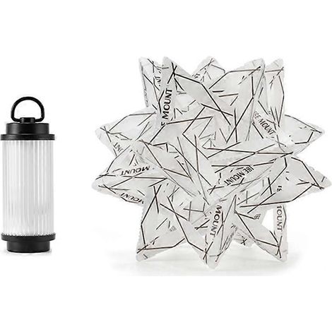 ISE MOUNT Campinglampe, Lampenschirm mit Polarstern, flacher goldener Lampenschirm, weißer Lampenschirm (1/5)