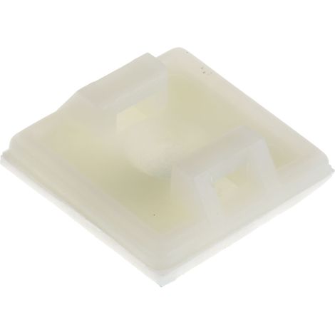 Embase pour serre-câbles autoadhésive 19mm x 19 mm, Ø fixation 4.4mm ( Prix pour Sachet de 100 ) (1/4)