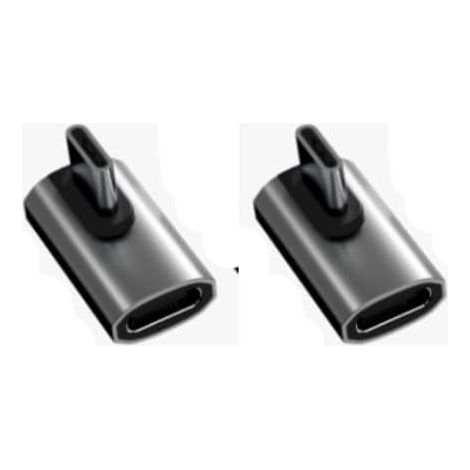 Adaptateur USB-C mâle vers femelle à 90 degrés, transfert de données 40 Gbps, alimentation 100 W, vidéo 8K @ 60 Hz, rallonge Thunderbolt USB-C pour MacBook Pro, iMac, iPad Pro, Nintendo Switch et