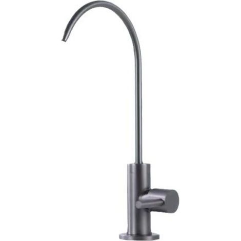 [JAMAIS UTILISÉ]Robinet d'évier de Cuisine Gris à col de Cygne avec Filtre de Refroidissement Rotatif, H27cm (1/4)