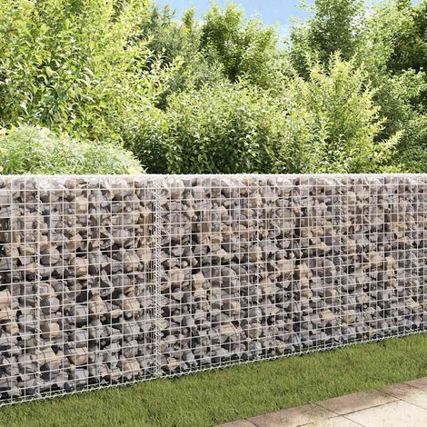 Muro de gaviones con cubiertas acero galvanizado 200x20x85 cm (1/5)