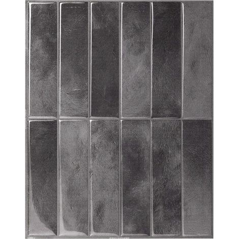 10pcs Self-Adhesive Splash Guards for Kitchen, Bathroom, and Wall Tiles, Dark Gray (1/5)