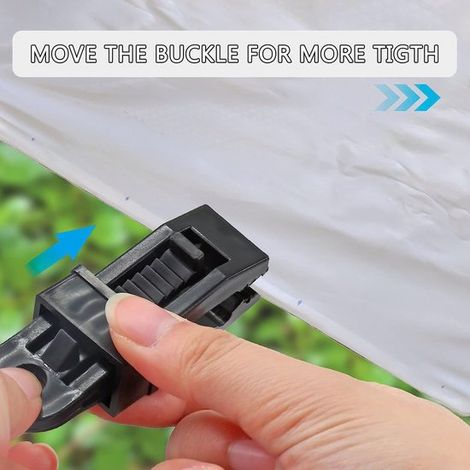 Clips para lonas de tiendas de campaña，Clip para lonas de cubierta，Paquete de 20，Clip para lonas con cierre，Clips de plástico para tela de sombra (1/4)