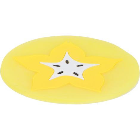 Set mit 6 Silikonuntersetzern in Form von Sternfrüchten, Getränkeuntersetzer, Obst-Platzsets, Küchenaccessoire (1/5)
