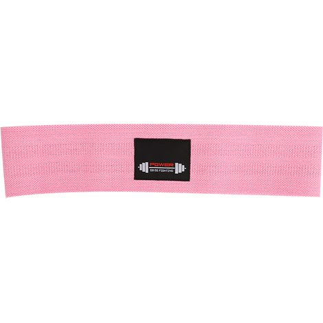 Bande élastique de résistance de 54 kg (120 lbs) pour exercices jambes, fessiers et hanches, yoga, fitness, étirements, rose, taille L (1/5)