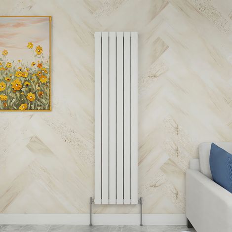 SKY Bathroom 1600x408mm Double White Vertical Flat Panel Radiator Designer Central Heating Radiator (1/5)