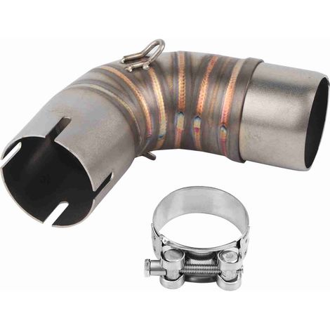 Tubo de conexión intermedio para el sistema de escape de la motocicleta CB1000R 2008-2017, tubo de 51 mm, acero inoxidable. (1/4)