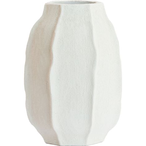 Light & Living Vase Saphira aus Stein mit matter weißer (1/3)