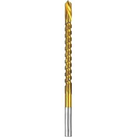 Foret de 5 mm à revêtement en titane, foret dentelé à spirale -- (1/5)