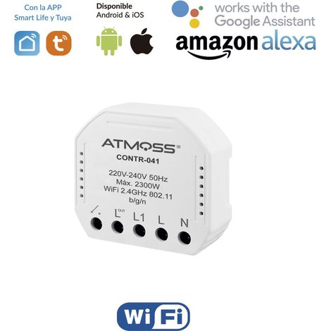 Pastilla Interruptor Simple WiFi  Control Inteligente de Iluminación Remota (1/4)