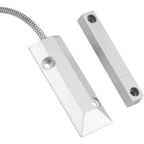 Détecteur de porte à contact magnétique, alarme pour portes et fenêtres métalliques, système d'alarme filaire, kit de sécurité pour maison et garage (1/4)