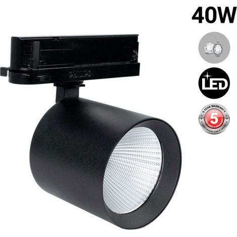 Spot LED sur rail triphasé - 40W - Bijouteries - Driver