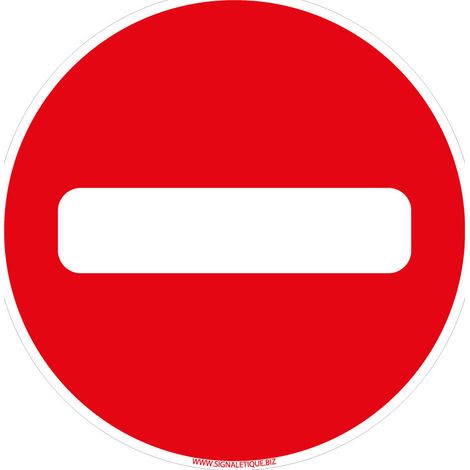 Panneaux de signalisation routière provisoires Panneaux de signalisation pas chers en Comacel - Sens interdit - Panneau classique