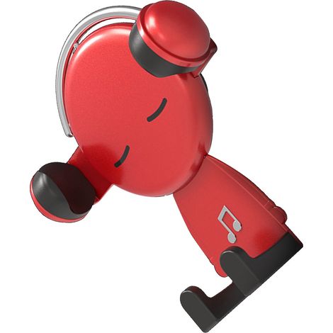 Support de téléphone pour grille d'aération de voiture, support universel pour tous les smartphones (rouge) (1/5)