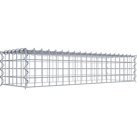 Gabiondeco - Gabion - Element de prolongation en hauteur 100 cm x 20 cm x 30 cm (L x H x P). maille 5 x 5 cm. Spirale. Attention : il manque une grille - Made in Germany (1/5)