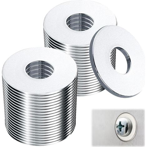 100 Pièces Rondelles Metal M6x18mm,Rondelle Plate Rondelles Plates en Acier  Rondelles Inox Rondelles en Acier Inox Rondelle Plate M6 pour Boulons, écrous et Tiges Filetées (1/5)