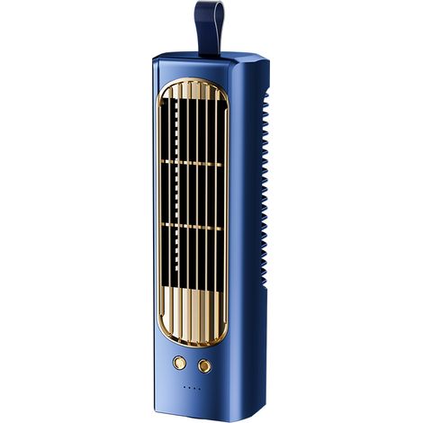 Ventilateur sans pales polyvalent – Silencieux – 360° – USB – Base amovible – Léger – Pour bureau, camping, voyage – Confort flexible – Cadeau (1/4)