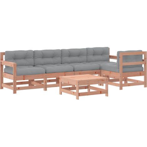 Maison Exclusive - Set Divani Giardino 6 pz con Cuscini Legno Massello di Douglas (1/5)