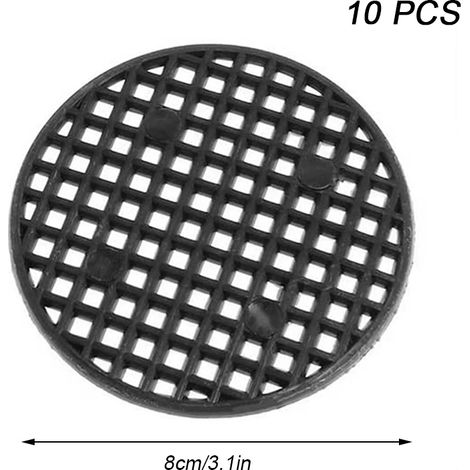 Lot de 5/10 tapis de fond de pot de fleurs anti-fuite, en maille ronde/carrée, pour empêcher les fuites de terre. (1/5)