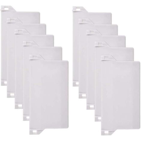 10pcs Vertical Blind Weights, 125mm Weights for Vertical Blinds Bottom Slats Slats Replacement Spare Parts, White (1/5)