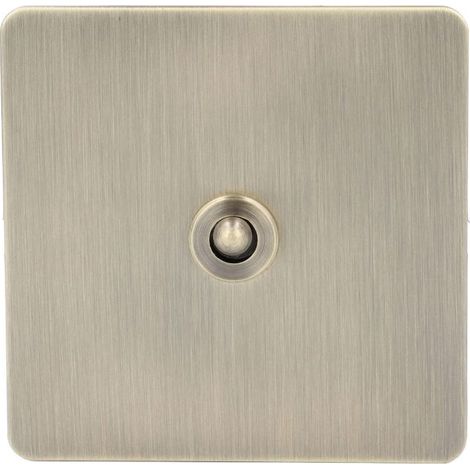 Interrupteur bascule AC250V 1 poste – Panneau inox finition bronze antique – Unipolaire 2 positions – Style rétro pour maison (1/5)