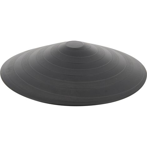 CHRISLIGNE abnehmbarer Türstopper, mattschwarzes Gummi, L 11,8 x H 2,7 x B 11,8 cm AUTRES