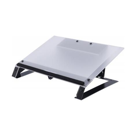 Supporto per documenti R-GO Read2Write in acrilico opaco e alluminio, compatibile con R-GO Tools, leggero da 2,5 kg, dimensioni 460x320 mm, colore nero, provenienza Paesi Bassi (1/4)