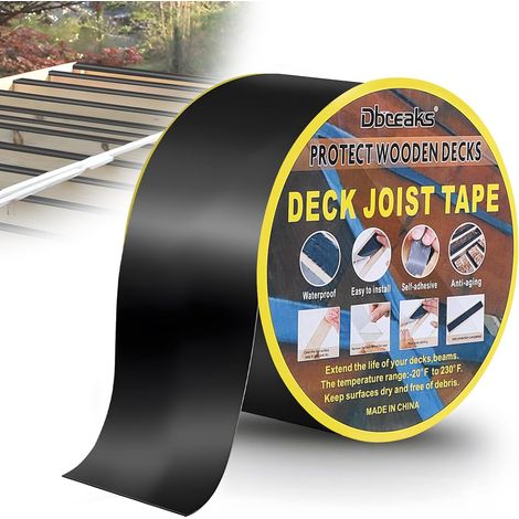 Butyl Decking Tape 50mm x 15m Wood Flashing Tape Decking Tape Lambourde Protection Tape Wood Protection (1 Rolls) (1/5)
