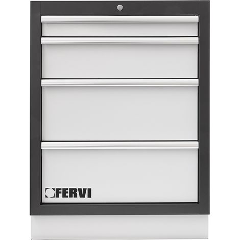 Commode avec 4 tiroirs 680x458x910 mm pour atelier 4 Fervi a007/04