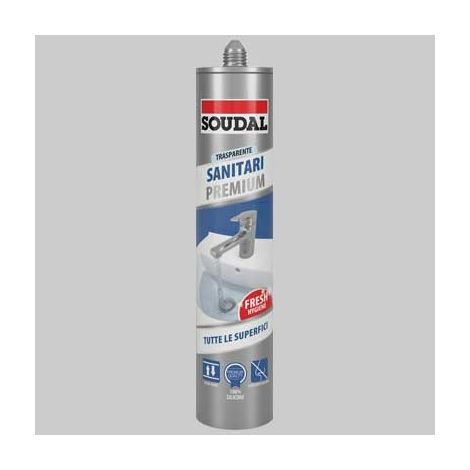 SILICONE MULTIUSO NEUTRO PER SANITARI SOUDAL ML 300 - Ml 300 bianco