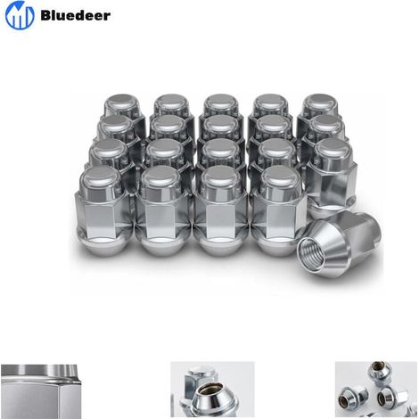 1707S-20AM Chromé M12x1.50 Écrou de roue borgne bombé, 20 pièces (lot de 1) (1/4)